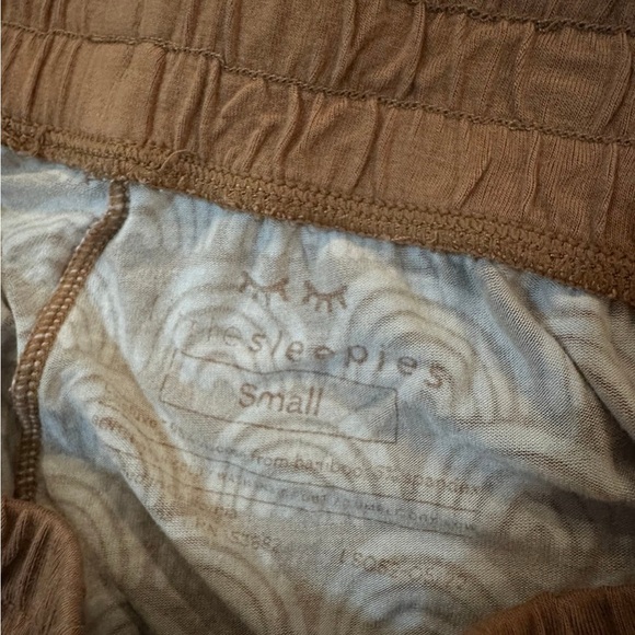 Little Sleepies Pajama Pants Womens Small Rust Rainbows - Picture 2 of 4